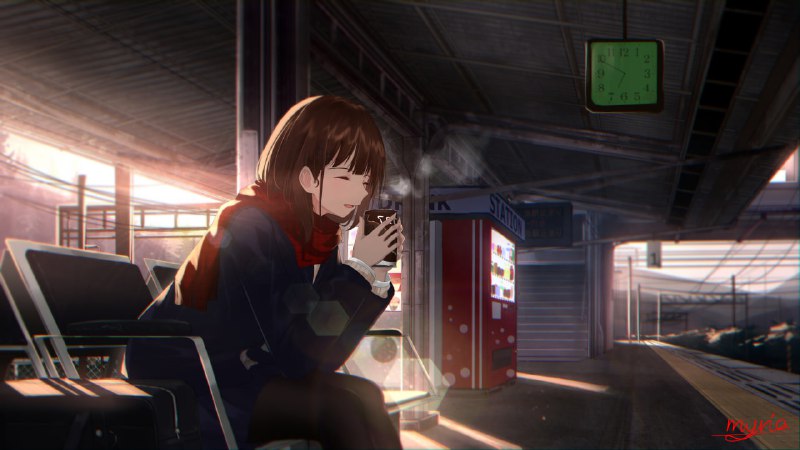 A: #myriaE: #Railroad #BackgroundS: Pixiv